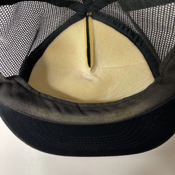 Vintage Gold Black Jack III Cap Mesh Trucker Capital Hat Snapback Baseball OSFA - Picture 8 of 9